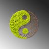 Handmade Decorative Wall Accessory, Green & Brown, 44 x 1 x 44 cm | 100% MDF/MOSS, 9 mm Thick | Unique Design with Natural Variations for Home Decor