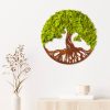 Handmade Decorative Wall Accessory, Green, 44 x 1 x 44 cm | 100% MDF/MOSS, 6 mm Thickness | Unique Color Variations for Stylish Home Decor
