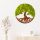 Handmade Decorative Wall Accessory, Green, 44 x 1 x 44 cm | 100% MDF/MOSS, 6 mm Thickness | Unique Color Variations for Stylish Home Decor