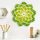 Stylish Decorative Wall Accessory, Green & White, 44 x 1.6 x 44 cm | 100% MDF/MOSS, 9 mm Thickness | Perfect for Modern Home Decor & Accent Walls