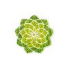 Stylish Decorative Wall Accessory, Green & White, 44 x 1.6 x 44 cm | 100% MDF/MOSS, 9 mm Thickness | Perfect for Modern Home Decor & Accent Walls