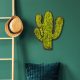Handmade Decorative Wall Accessory, Green & White, 34 x 1.6 x 45 cm | 100% MDF/MOSS, 9 mm Thick | Unique Color Variations for Stylish Home Decor