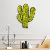 Handmade Decorative Wall Accessory, Green & White, 34 x 1.6 x 45 cm | 100% MDF/MOSS, 9 mm Thick | Unique Color Variations for Stylish Home Decor