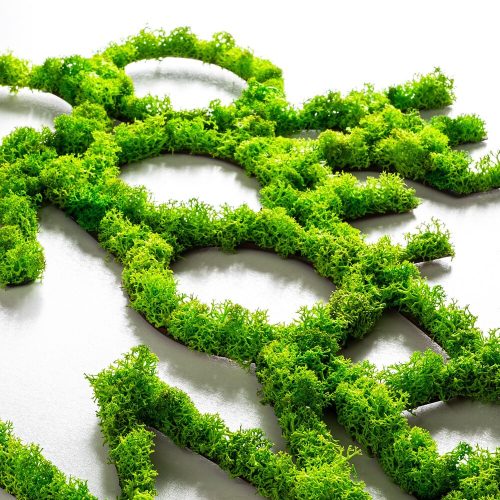 Handmade Decorative Metal Wall Accessory, Green, 41 x 70 cm | 100% MDF/MOSS, 6 mm Thick | Unique Design, Perfect for Home Decor & Accent Walls