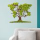 Handmade Decorative Wall Accessory, Green & Brown, 71 x 1 x 59 cm | 100% MDF/MOSS, 6 mm Thick | Unique Design with Natural Variations for Home Decor