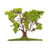 Handmade Decorative Wall Accessory, Green & Brown, 71 x 1 x 59 cm | 100% MDF/MOSS, 6 mm Thick | Unique Design with Natural Variations for Home Decor