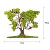Handmade Decorative Wall Accessory, Green & Brown, 71 x 1 x 59 cm | 100% MDF/MOSS, 6 mm Thick | Unique Design with Natural Variations for Home Decor