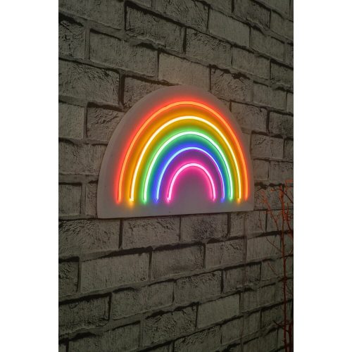 Flexible Neon LED Lighting Strips, Waterproof IP67, 50x26 cm, 12V DC, PVC Foam Template, Built-in Wall Hanging, Perfect for Home Decor & Events
