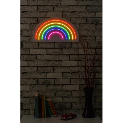 Flexible Neon LED Lighting Strips, Waterproof IP67, 50x26 cm, 12V DC, PVC Foam Template, Built-in Wall Hanging, Perfect for Home Decor & Events