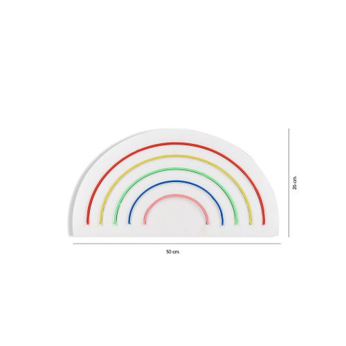 Flexible Neon LED Lighting Strips, Waterproof IP67, 50x26 cm, 12V DC, PVC Foam Template, Built-in Wall Hanging, Perfect for Home Decor & Events