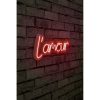 Flexible Red Neon LED Lighting Strips, IP67 Waterproof, 41x18 cm, 12V DC, Built-in Wall Hanging System, Perfect for Home Decor & Events