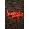 Flexible Red LED Neon Lighting Strip, 67x36 cm | IP67 Waterproof, 12V DC, A++ Energy Efficient | Built-in Wall Hanging System, Perfect for Decor