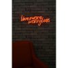 Flexible Red LED Neon Lighting Strip, 67x36 cm | IP67 Waterproof, 12V DC, A++ Energy Efficient | Built-in Wall Hanging System, Perfect for Decor