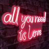 Flexible Red Neon LED Lighting Strip, 32x60 cm, IP67 Waterproof, DC 12V, PVC Foam Template, Type C Plug, 30.24W, Perfect for Home Decor & Events