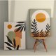 Elegant Decorative Canvas Paintings (2 Pieces), 50 x 70 cm, 100% Canvas & Wooden Frame | Perfect for Home Decor & Modern Aesthetics