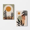 Elegant Decorative Canvas Paintings (2 Pieces), 50 x 70 cm, 100% Canvas & Wooden Frame | Perfect for Home Decor & Modern Aesthetics