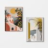 Elegant Decorative Canvas Paintings (2 Pieces), 50 x 70 cm, 100% Canvas & Wooden Frame | Perfect for Home Decor & Modern Aesthetics