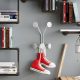 Sturdy Metal Wall Hook, White, 24 x 16 cm, Height: 40 cm | Ø9 mm Thickness, 10 kg Capacity | Ideal for Home Organization & Decor