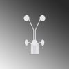 Sturdy Metal Wall Hook, White, 24 x 16 cm, Height: 40 cm | Ø9 mm Thickness, 10 kg Capacity | Ideal for Home Organization & Decor