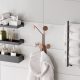 Stylish Metal Wall Hook, Copper Finish, 24 x 16 cm, Height: 40 cm | Durable Ø9 mm Thickness, Max Load 10 kg | Perfect for Home & Office Organization