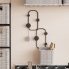 Sturdy Black Metal Wall Hook, 48 cm Height, Ø9 mm Thickness | Durable Design, Max Load 10 kg | Ideal for Home & Office Organization