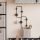 Sturdy Black Metal Wall Hook, 48 cm Height, Ø9 mm Thickness | Durable Design, Max Load 10 kg | Ideal for Home & Office Organization