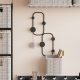 Sturdy Black Metal Wall Hook, 48 cm Height, Ø9 mm Thickness | Durable Design, Max Load 10 kg | Ideal for Home & Office Organization
