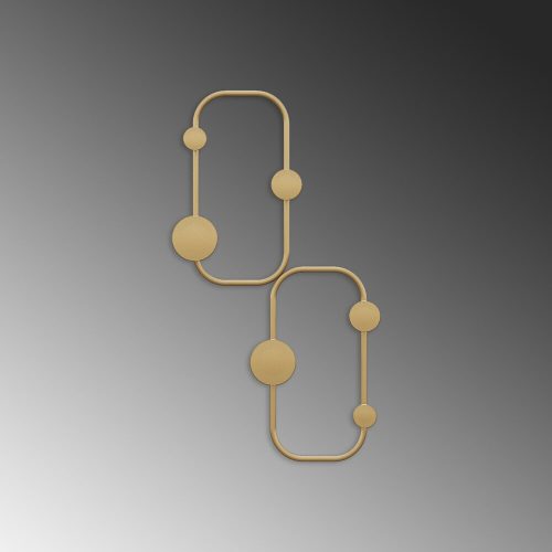 Stylish Gold Metal Wall Hook, 48 cm Height, Ø9 mm Thickness | Durable Design, Max 10 kg Capacity | Perfect for Home & Office Organization