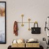 Durable Gold Metal Wall Hook, 82 x 60 x 10 cm | 100% Metal, 10 mm Thickness | Supports Up to 10 kg | Stylish & Functional for Home Decor