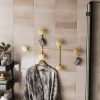 Durable Gold Metal Wall Hook, 82 x 60 x 10 cm | 100% Metal, 10 mm Thickness | Supports Up to 10 kg | Stylish & Functional for Home Decor