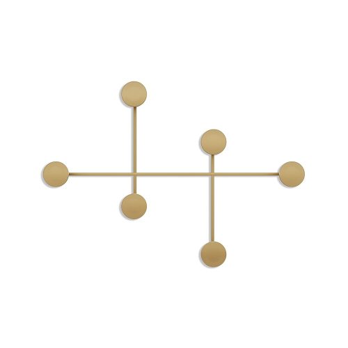 Durable Gold Metal Wall Hook, 82 x 60 x 10 cm | 100% Metal, 10 mm Thickness | Supports Up to 10 kg | Stylish & Functional for Home Decor