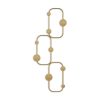 Elegant Gold Metal Wall Hook, 28 x 5 cm, Height 70 cm | Durable Ø9 mm Body, Max 10 kg Capacity | Perfect for Home & Office Decor