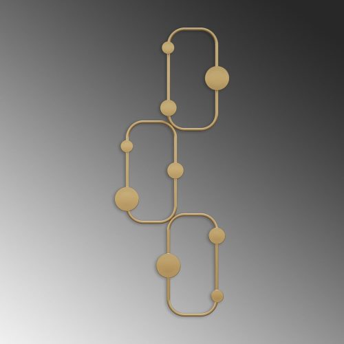 Elegant Gold Metal Wall Hook, 28 x 5 cm, Height 70 cm | Durable Ø9 mm Body, Max 10 kg Capacity | Perfect for Home & Office Decor