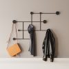 Durable Metal Wall Hook, Black, 112 x 64 x 10 cm | 100% Metal, 10 mm Thickness | Supports Up to 10 kg | Ideal for Home & Office Organization