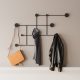 Durable Metal Wall Hook, Black, 112 x 64 x 10 cm | 100% Metal, 10 mm Thickness | Supports Up to 10 kg | Ideal for Home & Office Organization