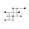 Durable Metal Wall Hook, Black, 112 x 64 x 10 cm | 100% Metal, 10 mm Thickness | Supports Up to 10 kg | Ideal for Home & Office Organization
