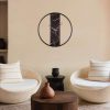 Elegant Black Decorative Metal Wall Clock, 62 x 62 cm | 95% Steel, 5% MDF | Silent Sweep Movement | Perfect for Modern Home Decor