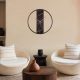 Elegant Black Decorative Metal Wall Clock, 62 x 62 cm | 95% Steel, 5% MDF | Silent Sweep Movement | Perfect for Modern Home Decor