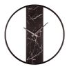Elegant Black Decorative Metal Wall Clock, 62 x 62 cm | 95% Steel, 5% MDF | Silent Sweep Movement | Perfect for Modern Home Decor