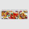 Elegant Decorative Canvas Painting Set (3 Pieces), 100% Canvas, Wooden Frame (3 cm Thick), 30 x 90 cm Total Size | Perfect for Home Decor & Art Lovers