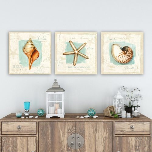 Elegant Decorative Canvas Painting Set (3 Pieces), 100% Canvas, Wooden Frame (3 cm Thick), 30 x 90 cm Total Size | Perfect for Home Decor & Art Lovers