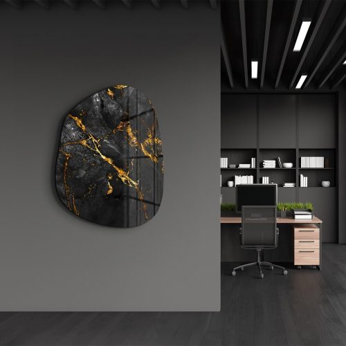 Elegant Decorative Tempered Glass Painting (50 x 65 cm), 100% Tempered Glass, 4 mm Thick | UV Printing | Perfect for Home Decor & Art Lovers, AMO-1021