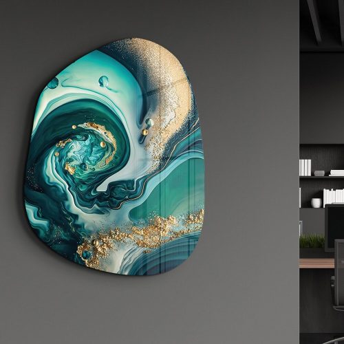 Elegant Decorative Tempered Glass Painting (50 x 65 cm), 100% Tempered Glass, 4 mm Thick | UV Printing | Perfect for Home Decor & Art Lovers
