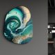 Elegant Decorative Tempered Glass Painting (50 x 65 cm), 100% Tempered Glass, 4 mm Thick | UV Printing | Perfect for Home Decor & Art Lovers