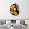 Elegant Decorative Tempered Glass Painting (88 x 68 cm), 100% Tempered Glass, 4 mm Thick, UV Printed | Perfect for Home Decor & Modern Spaces, AMO-1017