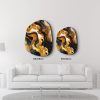 Elegant Decorative Tempered Glass Painting (88 x 68 cm), 100% Tempered Glass, 4 mm Thick, UV Printed | Perfect for Home Decor & Modern Spaces, AMO-1017