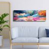 Stunning Decorative Canvas Painting, 30 x 90 cm | 100% Canvas (2.8 mm) & 100% Pine Wood Frame (22 mm) | Perfect for Home Decor & Art Lovers