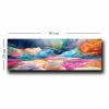 Stunning Decorative Canvas Painting, 30 x 90 cm | 100% Canvas (2.8 mm) & 100% Pine Wood Frame (22 mm) | Perfect for Home Decor & Art Lovers