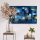 Elegant Decorative Canvas Painting, 45 x 70 cm | 100% Canvas (2.8 mm) & Pine Wood Frame (22 mm) | Blue, Navy, Brown & Gold Colors for Stylish Home Decor