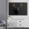 Elegant Decorative Canvas Painting, Gold & Black, 70 x 100 cm | 100% Canvas (2.8 mm) & Pine Wood Frame (22 mm) | Perfect for Modern Home Decor